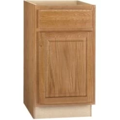 Rsi Home Products Base Cabinet With Drawer Glides In Oak, 18 X 34.5 X 24 In.