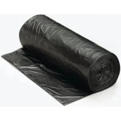 Renown 55 Gallon 15 Mic 38 X 57 Inch Black High-Density Trash Bags, Case Of 200