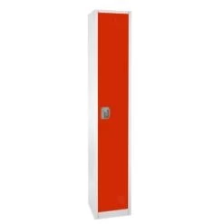 Adir Office 72 In. X 12 In. Steel Single Tier Key Lock Locker Red