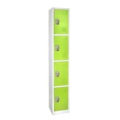 Adir Office 72 In. X 12 In. 4-Compartment Steel Key Lock Locker Green