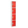 Adir Office 72 In. X 12 In. 4-Compartment Steel Key Lock Locker Red 2 Adir Office 72 In. X 12 In. 4-Compartment Steel Key Lock Locker Red -Home Storage And Cleaning 227164 MainProductImage Lg