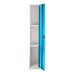 Adir Office 72 In. X 12 In. Single Tier Steel Locker Blue -Home Storage And Cleaning 227167 LeftView Lg