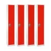 Adir Office 72 In. X 12 In. Single Tier Steel Locker Red -Home Storage And Cleaning 227169 MainProductImage Lg