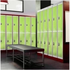 Adir Office 72 In. X 12 In. 2-Compartment Steel Locker Green -Home Storage And Cleaning 227174 DetailedProductView4 Lg