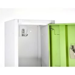 Adir Office 72 In. X 12 In. 2-Compartment Steel Locker Green -Home Storage And Cleaning 227174 TopView Lg