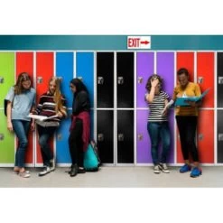 Adir Office 72 In. X 12 In. 2-Compartment Steel Locker Red -Home Storage And Cleaning 227177 DetailedProductView1 Lg