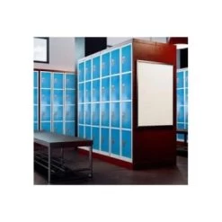 Adir Office 72 In. X 12 In. 4-Compartment Steel Locker Blu -Home Storage And Cleaning 227188 DetailedProductView4 Lg