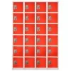 Adir Office 72 In. X 12 In. 6-Compartment Steel Locker Red -Home Storage And Cleaning 227200 MainProductImage Lg