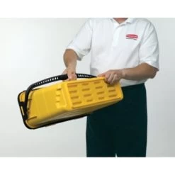 Rubbermaid 28 Quart Plastic Top Down Charging Bucket (Yellow) 7 Rubbermaid 28 Quart Plastic Top Down Charging Bucket (Yellow) -Home Storage And Cleaning 228166 w DetailedProductView6 Lg