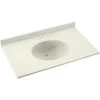 Swan® Bisque Ellipse Solid Surface Single Bowl Vanity Top 22" X 49" 2 Swan® Bisque Ellipse Solid Surface Single Bowl Vanity Top 22" X 49" -Home Storage And Cleaning 240388 w MainProductImage BUS Lg