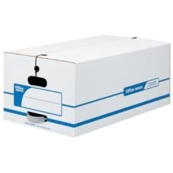 Office Depot® Brand Storage Boxes String Button Closure, Legal, Package Of 12