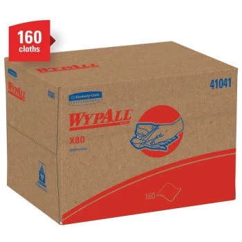 Wypall X80 Extended Use Cloths Brag Box Format Reusable Wipes In Blue (160-Case) 4 Wypall X80 Extended Use Cloths Brag Box Format Reusable Wipes In Blue (160-Case) - Image 2