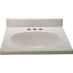 Premier® Premier 49 In. X 22 In. Custom Vanity Top Sink In Solid White
