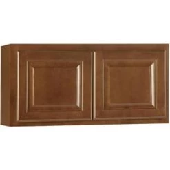Hampton Bay Hampton Assembled 30x15x12 In Wall Bridge Kitchen Cabinet In Cognac