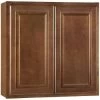 Hampton Bay Hampton Raised Panel 30" W X 12" D X 30" H Wall Cabinet Cognac 2 Hampton Bay Hampton Raised Panel 30" W X 12" D X 30" H Wall Cabinet Cognac -Home Storage And Cleaning 274819 MainProductImage Lg