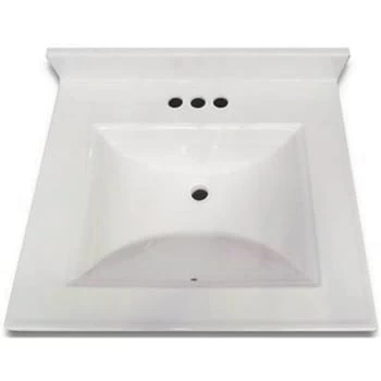 Premier® Premier 31" X 22" Camila Custom Vanity Top Sink In Solid White 3 Premier® Premier 31" X 22" Camila Custom Vanity Top Sink In Solid White
