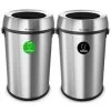 Alpine Industries 34-Gallon Stainless Steel Deco Compost/can Recy Package Of 2 -Home Storage And Cleaning 282638 MainProductImage Lg