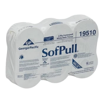 Sofpull White 2-Ply High Capacity Center Pull Tissue Case Of 6 4 Sofpull White 2-Ply High Capacity Center Pull Tissue Case Of 6 - Image 2