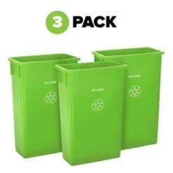 Alpine Industries Slim 23 Gal Lime Green Waste Receptacle Can Package Of 3 -Home Storage And Cleaning 283877 DetailedProductView1 Lg