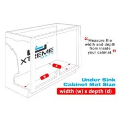 Xtreme Mats™ Under Sink Vanity Cabinet Mat, 22 X 19 In -Home Storage And Cleaning 284162 w DetailedProductView2 Lg