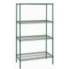 Quantum Storage Systems 4-Shelf Wire Shelving Unit, 18x48x72, Poly Green Epoxy -Home Storage And Cleaning 285837 MainProductImage Lg