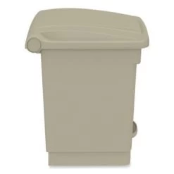 Safco Step-On Receptacle, Plastic, 20 Gal, Tan -Home Storage And Cleaning 286138 RightView Lg