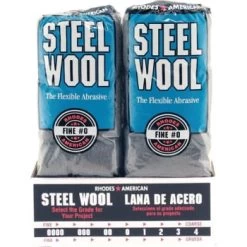Rhodes American 106603-06 Grade 0 Steel Wool 16 Pad Poly Sleeve, Case Of 96