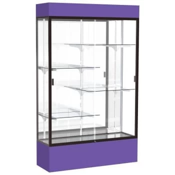 Ghent Waddell Spirit Purple Display Case Mirror Back W/ Dark Bronze Aluminum 3 Ghent Waddell Spirit Purple Display Case Mirror Back W/ Dark Bronze Aluminum