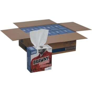 Brawny A400 White Disposable Cleaning Towel Tall Box Case Of 10 7 Brawny A400 White Disposable Cleaning Towel Tall Box Case Of 10 - Image 5