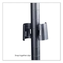 Safco 4-Shelf Industrial Add-On Unit, 48"w X 24"d X 72"h, Black -Home Storage And Cleaning 291927 RightView Lg