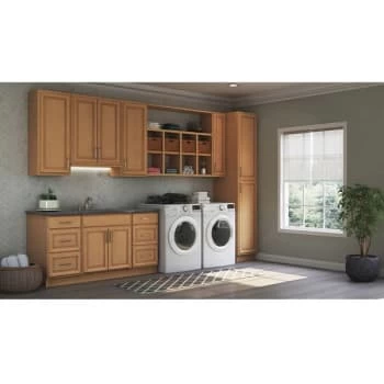 Hampton Bay Hampton Assembled 9x30x12" Wall Kitchen Cabinet "medium Oak 4 Hampton Bay Hampton Assembled 9x30x12" Wall Kitchen Cabinet "medium Oak - Image 2
