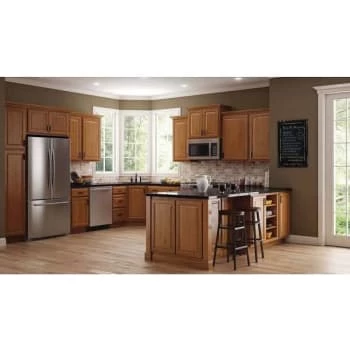 Hampton Bay Hampton Assembled 9x30x12" Wall Kitchen Cabinet "medium Oak 6 Hampton Bay Hampton Assembled 9x30x12" Wall Kitchen Cabinet "medium Oak - Image 4
