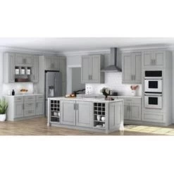 Hampton Bay Shaker Pantry Cbnt "dove Gray, 18" X 24" X 84" Assembled -Home Storage And Cleaning 297079 DetailedProductView3 Lg