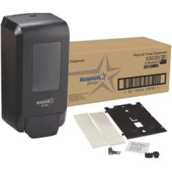Renown Black Manual Soap Dispenser -Home Storage And Cleaning 302926 DetailedProductView3 Lg