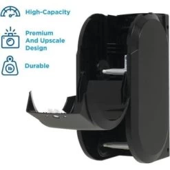 Compact Coreless Vertical Toilet Paper Dispenser Black -Home Storage And Cleaning 305483 DetailedProductView2 Lg