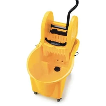 Rubbermaid Comm Wave Brake 44 Qt. Yl Down-Press Mop Bucket & Wringer System 6 Rubbermaid Comm Wave Brake 44 Qt. Yl Down-Press Mop Bucket & Wringer System - Image 4