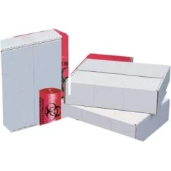 Pitt Plastics 33 Gal 33 " X 39 " 1.2 Mil Red Low-Density Trash Bags Case Of 15