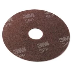 Scotch-Brite Surface Preparation Pad, 13" Diameter, Maroon, Carton Of 10