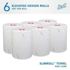 Scott® Pro™ Slimroll™ Hard Roll 580 Ft. Rolled Refill Paper Towels (White) (6-Carton) 13 Scott® Pro™ Slimroll™ Hard Roll 580 Ft. Rolled Refill Paper Towels (White) (6-Carton) -Home Storage And Cleaning 367315 DetailedProductView1 Lg
