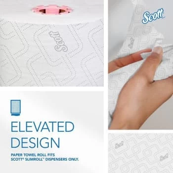 Scott® Pro™ Slimroll™ Hard Roll 580 Ft. Rolled Refill Paper Towels (White) (6-Carton) 7 Scott® Pro™ Slimroll™ Hard Roll 580 Ft. Rolled Refill Paper Towels (White) (6-Carton) - Image 5
