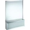 36w X 32"h Chrome-Plated Aluminum Cosmetic Box With Attached Mirror -Home Storage And Cleaning 404332 Lg