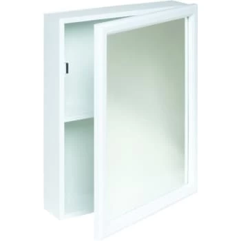 Zenith 16w X 20" Surface Mount White Wood Mirrored Medicine Cabinet 3 Zenith 16w X 20" Surface Mount White Wood Mirrored Medicine Cabinet