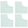 MirrEdge™ Dove White Contemporary Corner Plates, Package Of 40 -Home Storage And Cleaning 420579 WebOnly Lg