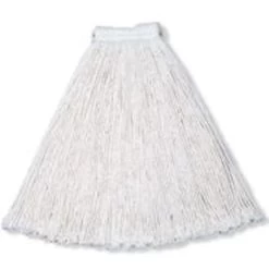Rubbermaid® 16 Oz Cotton Value Pro Wet Mop Head W/ 1 In Headband (12-Pack) (White)
