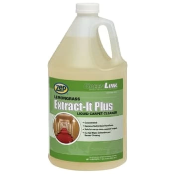Zep 1 Gallon Extract-It Plus Water Extraction Carpet Cleaner (Lemongrass) (4-Case) 3 Zep 1 Gallon Extract-It Plus Water Extraction Carpet Cleaner (Lemongrass) (4-Case)
