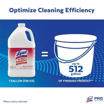 Lysol® 128 Oz No Rinse Sanitizer (4-Carton) 9 Lysol® 128 Oz No Rinse Sanitizer (4-Carton) - Image 7