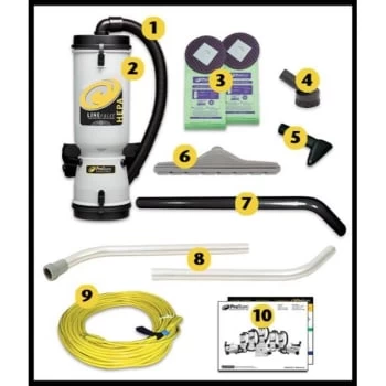 Proteam Linevacer Hepa 10 Quart Backpack Vacuum W/ High Filtration Tool Kit 9 Proteam Linevacer Hepa 10 Quart Backpack Vacuum W/ High Filtration Tool Kit - Image 7