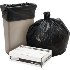 Maintenance Warehouse® 42 Gal 2.5 Mil Low-Density Trash Bag (50-Pack) (Black)