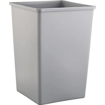 Rubbermaid 35 Gallon Square Trash Can (Gray) 3 Rubbermaid 35 Gallon Square Trash Can (Gray)