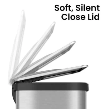 Hls Commercial 13 Gallon Stainless Steel Step Trash Can W/ Airstep Technology 7 Hls Commercial 13 Gallon Stainless Steel Step Trash Can W/ Airstep Technology - Image 5